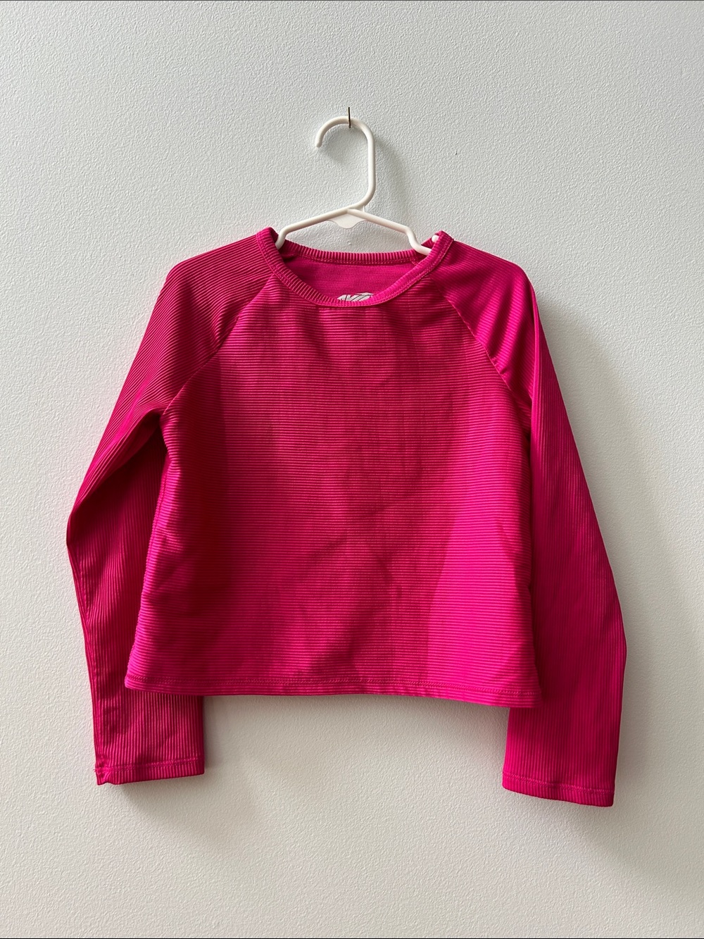 Avia Girls Bright Fuchsia Long-Sleeve Crewneck Tee